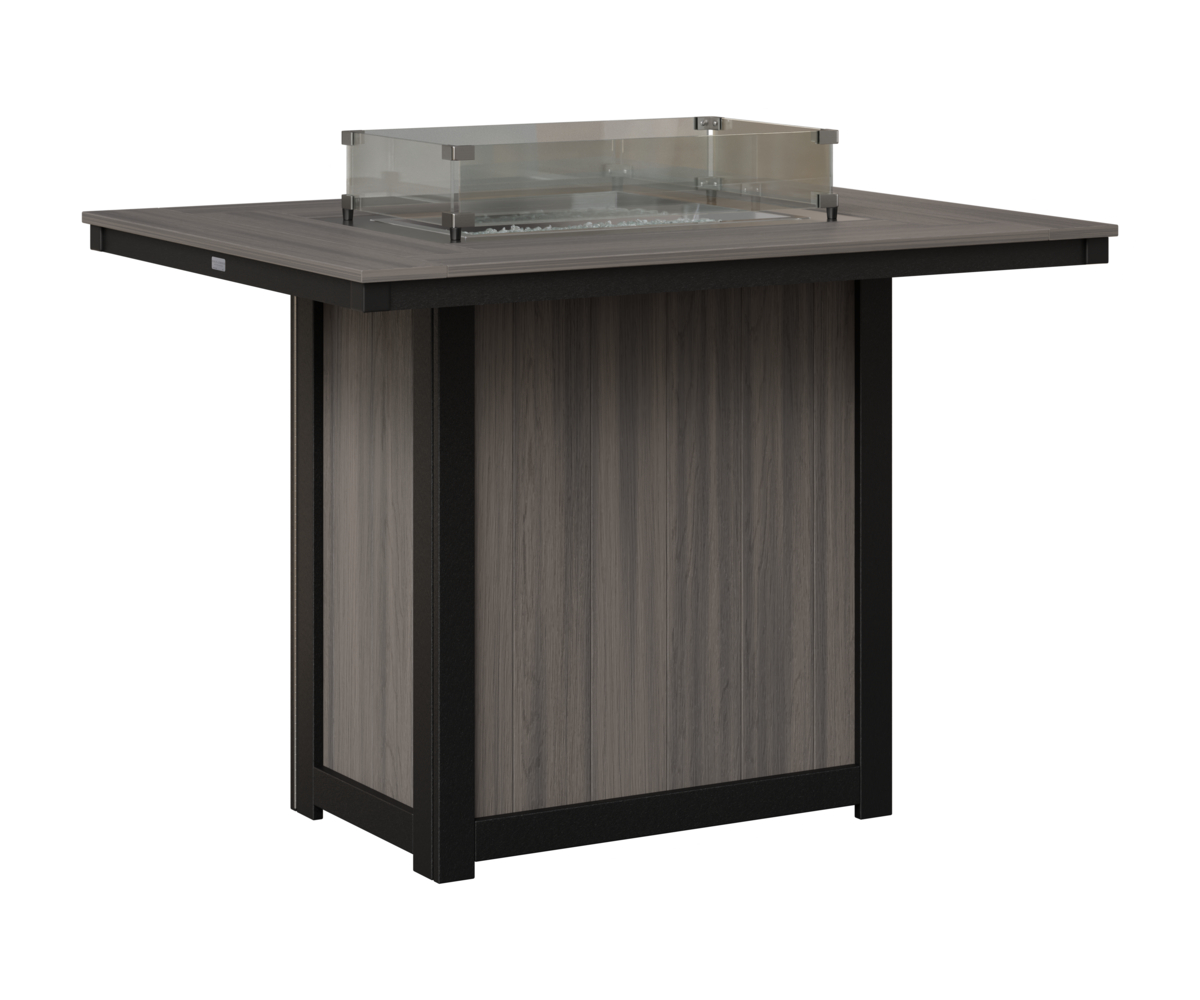 Donoma Fire Pits 42" x 54" Rectangular Bar Fire Table