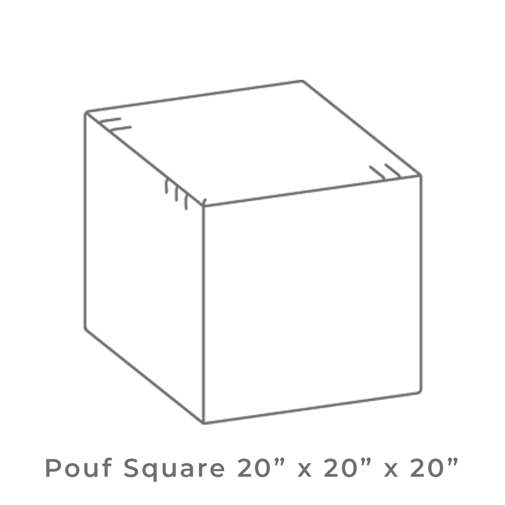 Lily Hive Square Pouf