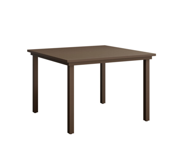 Vida 44" Square Dining Table (Aluminum Top)